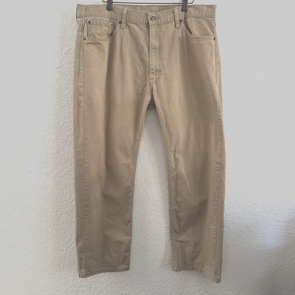 Levi's 505 Regular Fit Khaki Pants 40x30 (Actual 40x29) White Tab